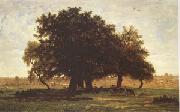 Theodore Rousseau, Group of Oaks at Apremont in the Forest of Fontainebleau (mk05)